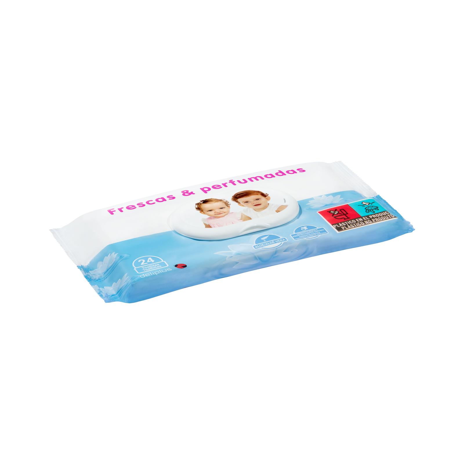 Lingettes pour bébé fraîches et parfumées Deliplus