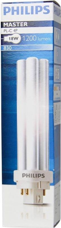 MASTER - PL-C - Lamp - Warm Wit - 18W - 4 Pin