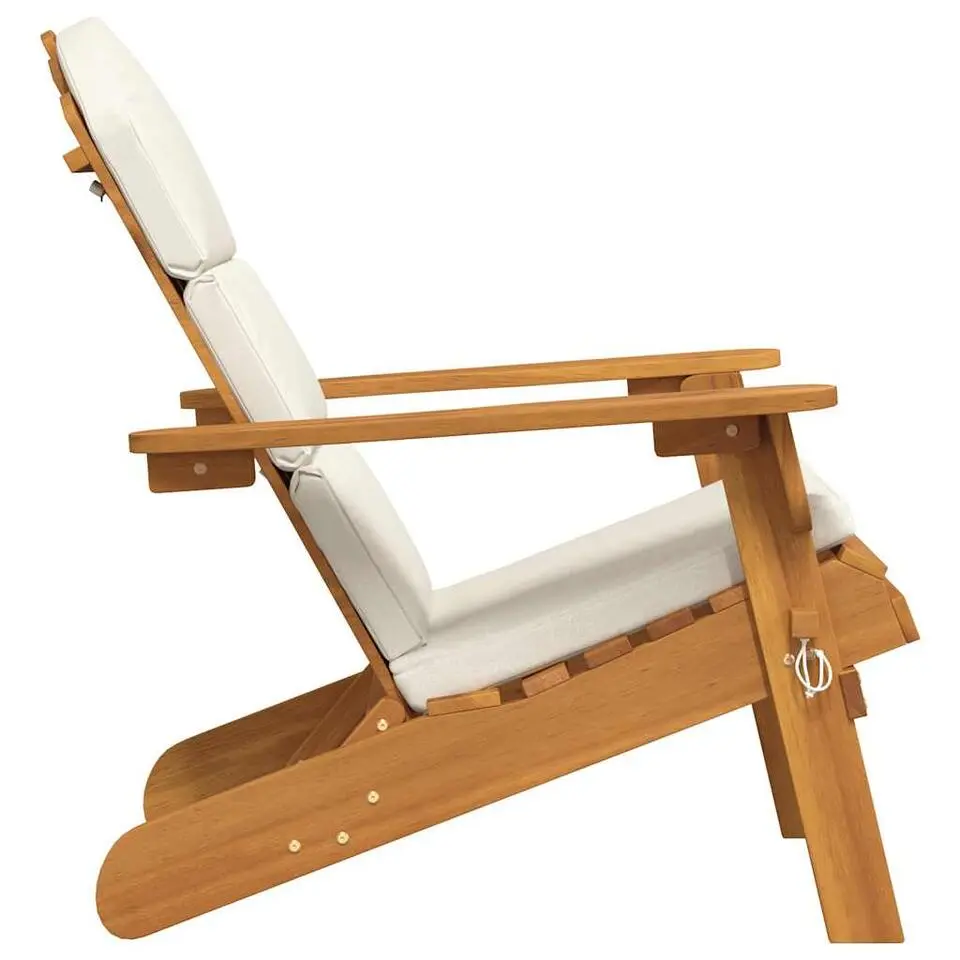 vidaXL - Adirondack tuinstoel - Kussens - Bruin - Acaciahout