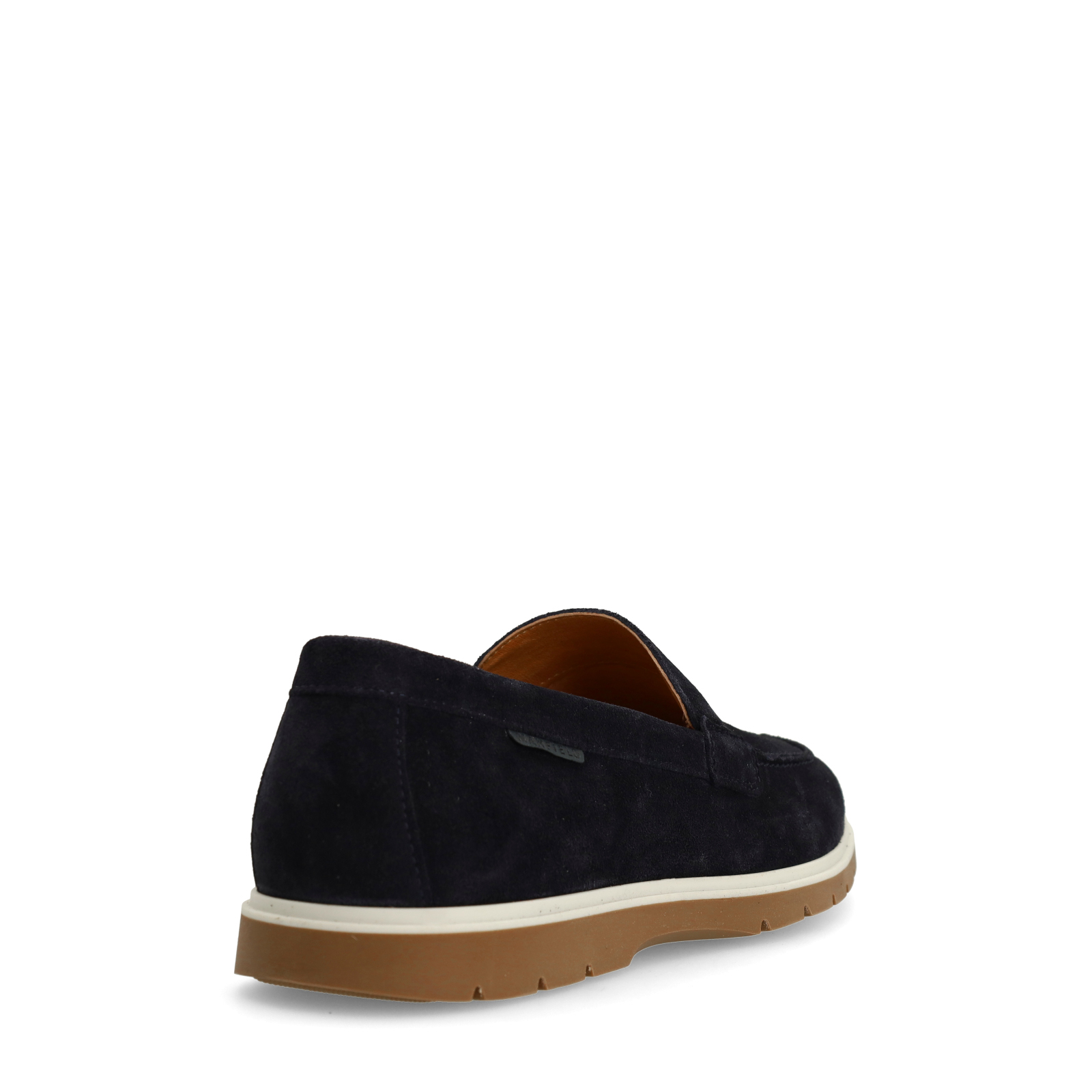 Donkerblauwe suède loafers