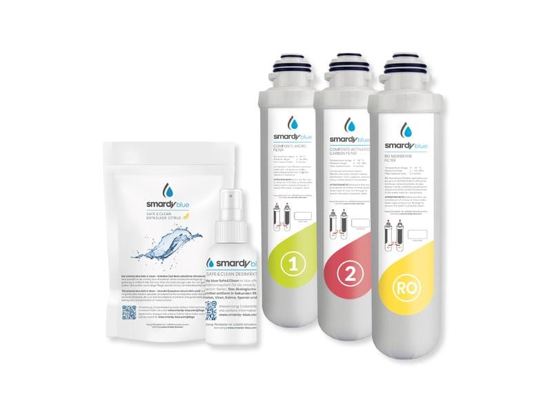 smardy blue Kartusche Service-Set 2 für Wasserbar miran Filterset für Wasserbar miran