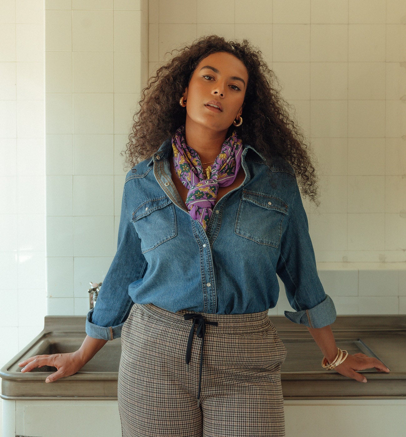 Chemise en jean Femme - Jean moyen