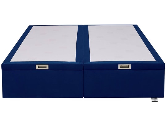 TEMPUR - Sommier 160 x 200 Premium 160x200cm velours bleu roi D76