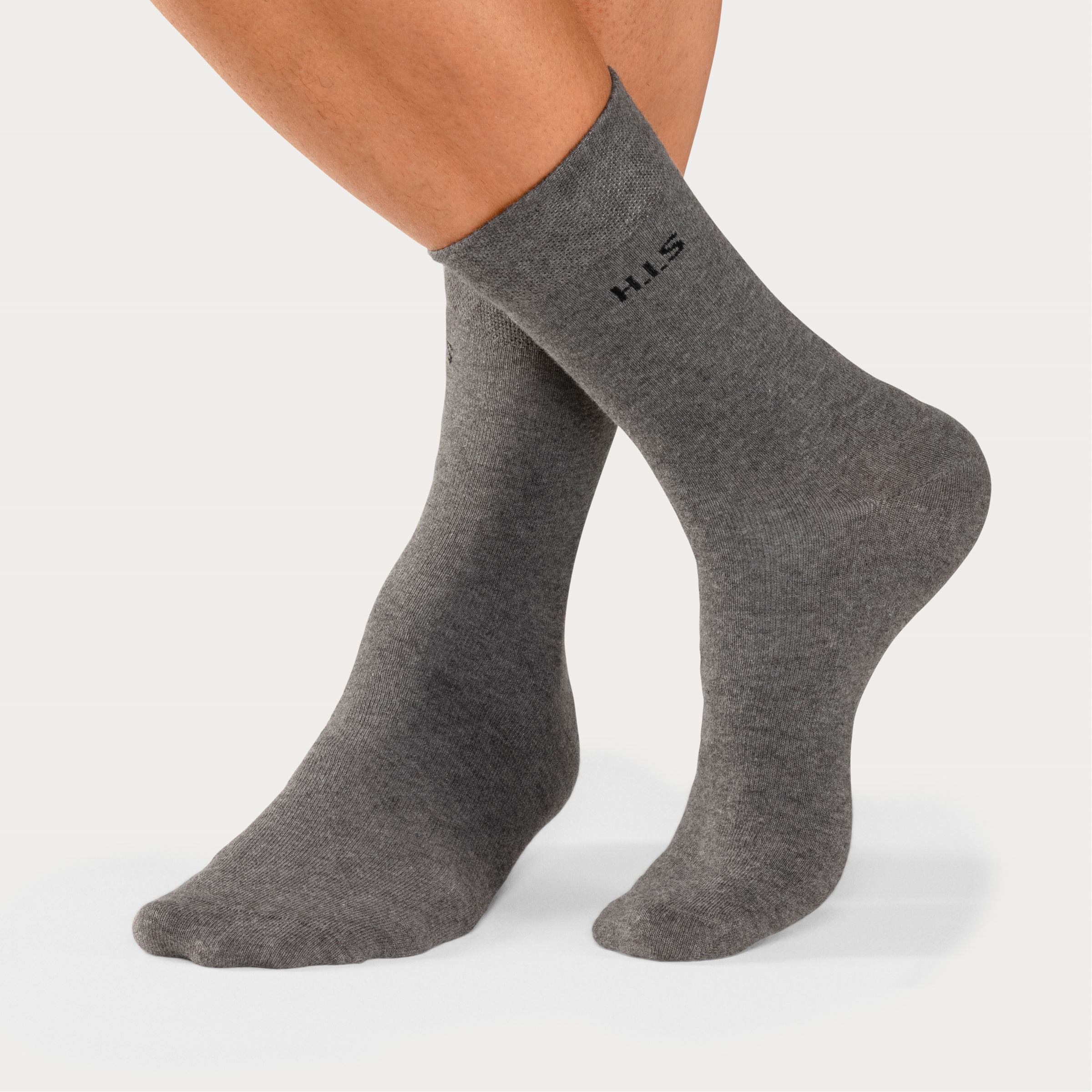 H.I.S Socken Packung, 4 Stk. tlg. mit druckfreiem Bündchen