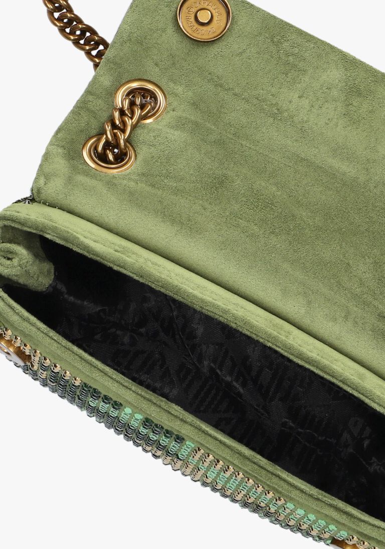 KURT GEIGER LONDON groene kurt geiger london schoudertas mini kensington eye