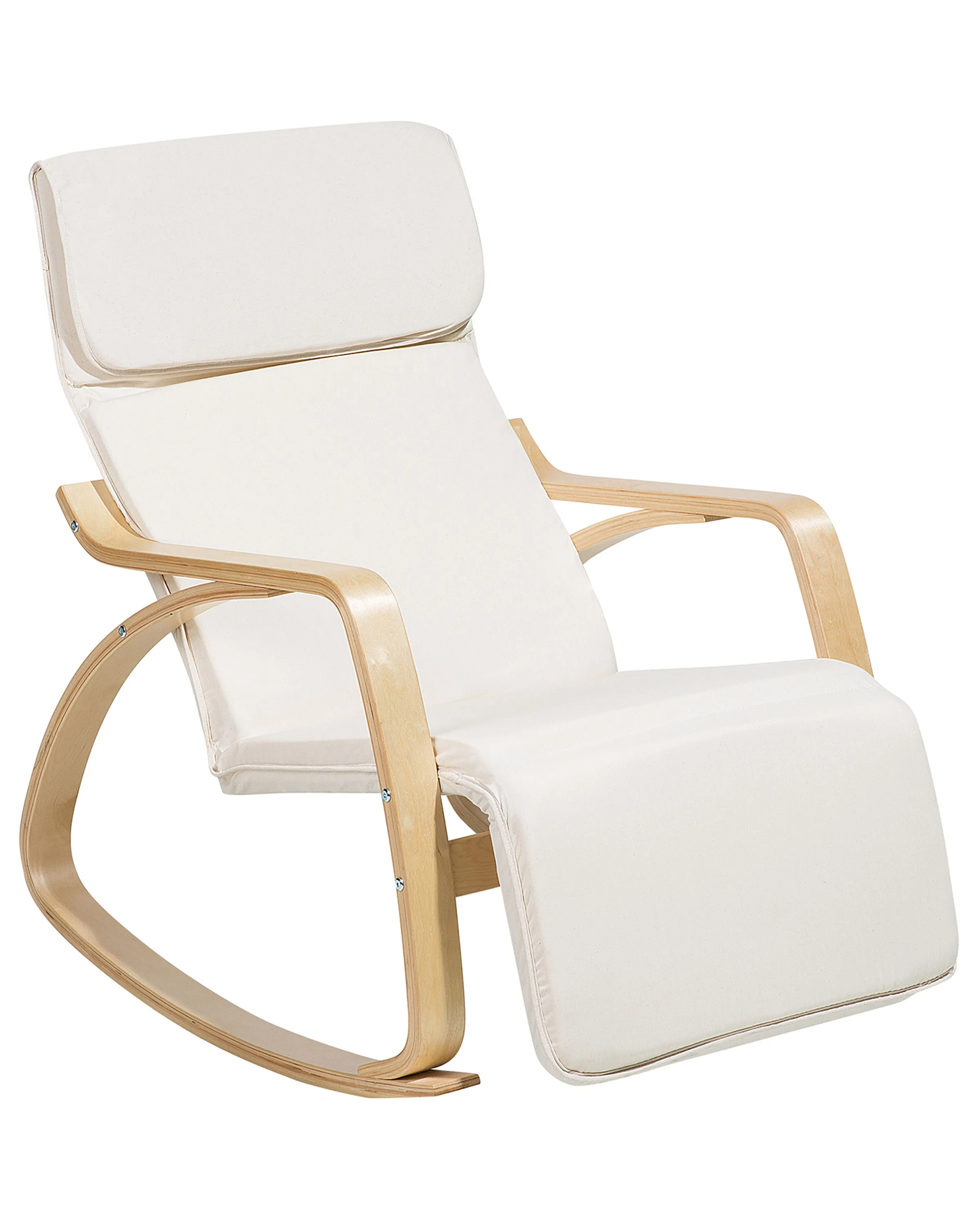 Schommelstoel WESTON Stof Lichtbeige