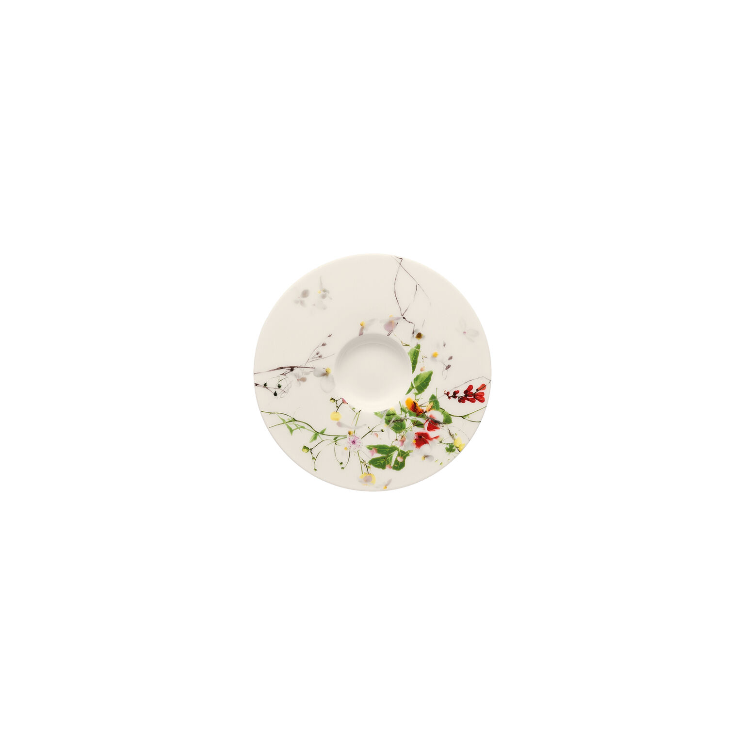 Brillance Bone China Fleurs Sauvages Espresso-Untertasse