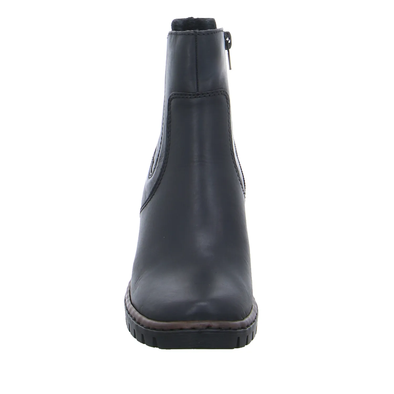 RIEKER Stiefelette Schwarz Lederimitat