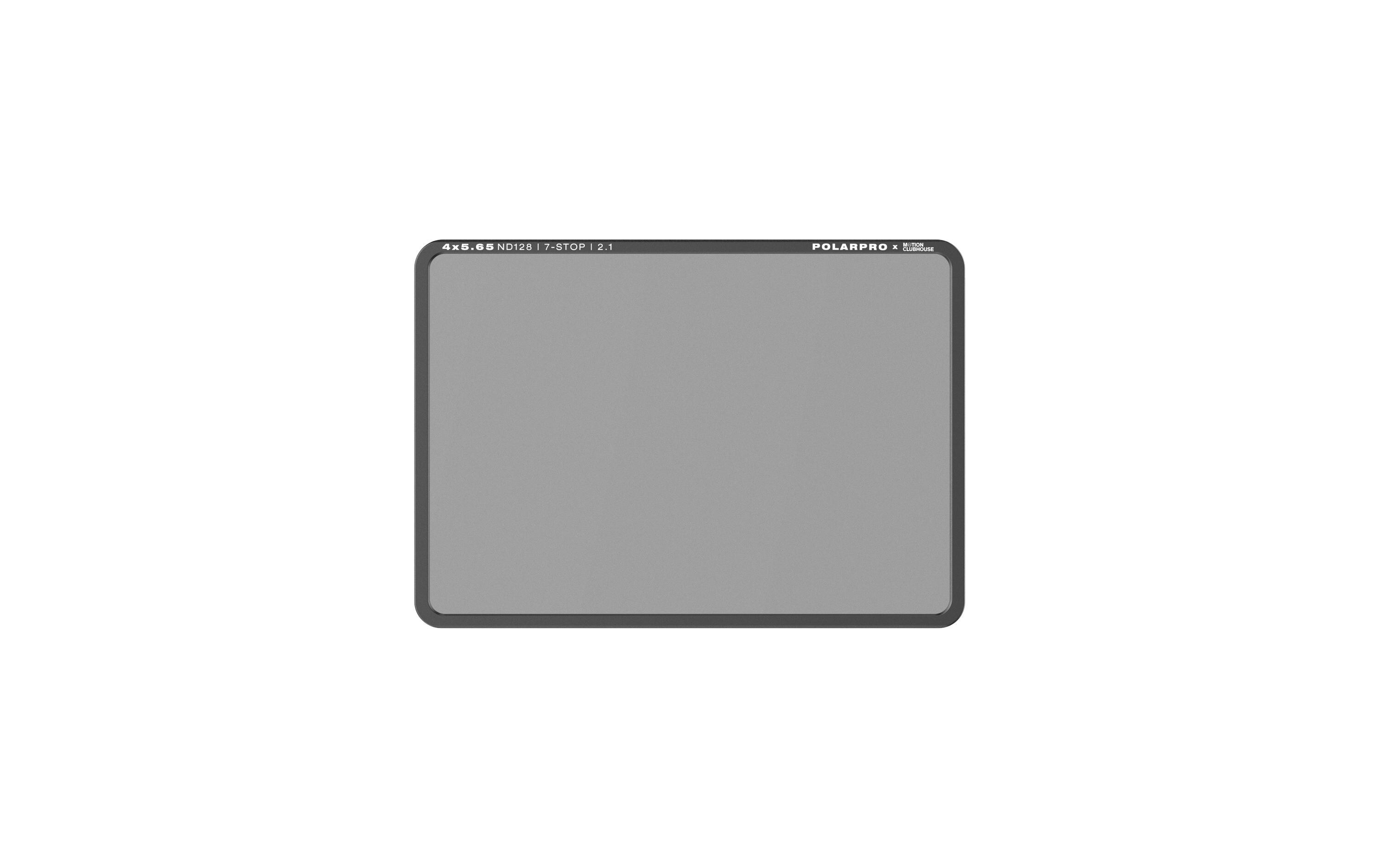 Graufilter ND128 4x5.65 Filter – Motion Clubhouse Edition<br>Vollständig ummantelte Filter mit massgefertigten CNC-Aluminium-Rahmen