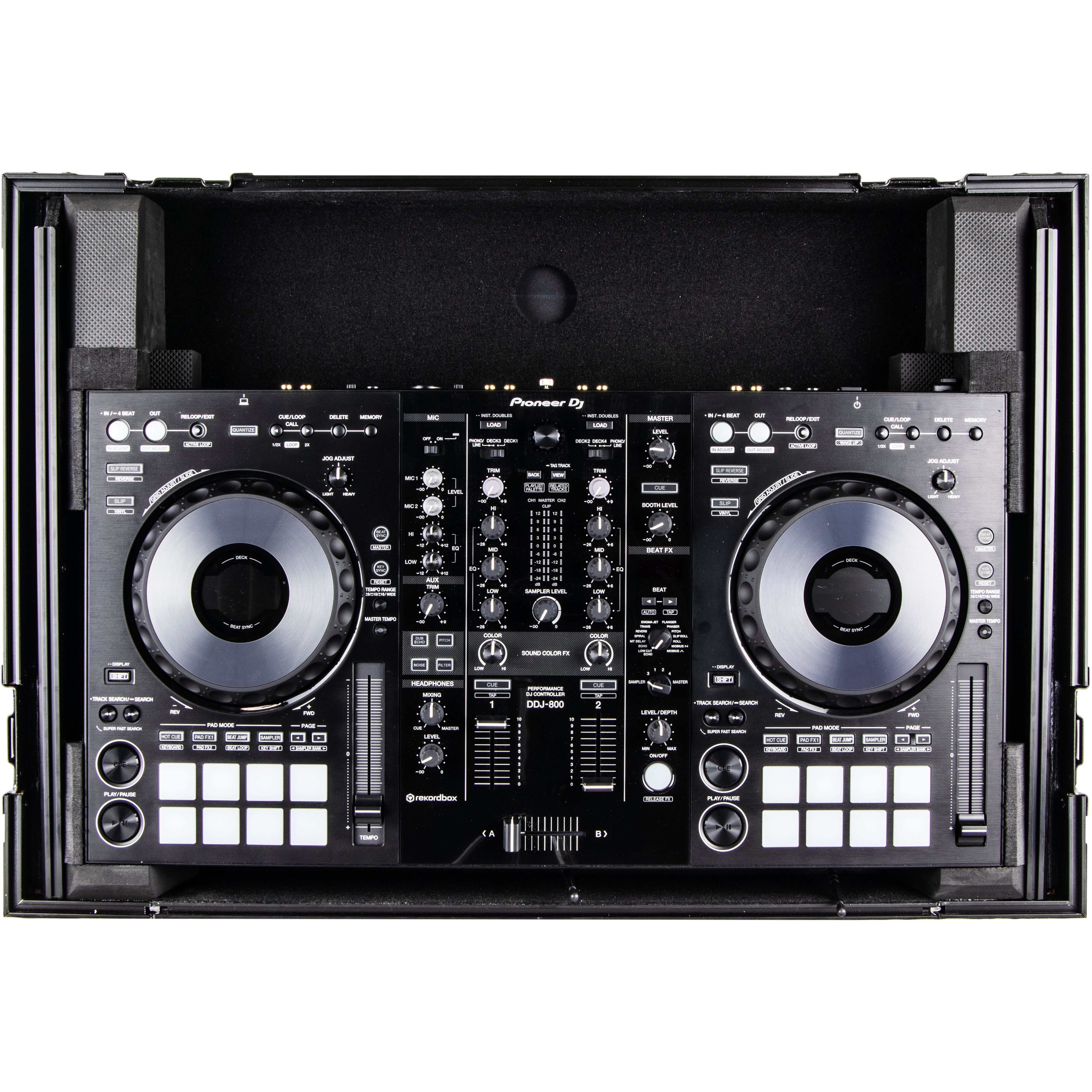 Odyssey FZGSPIDDJ8001BL flightcase voor Pioneer DDJ-800 zwart