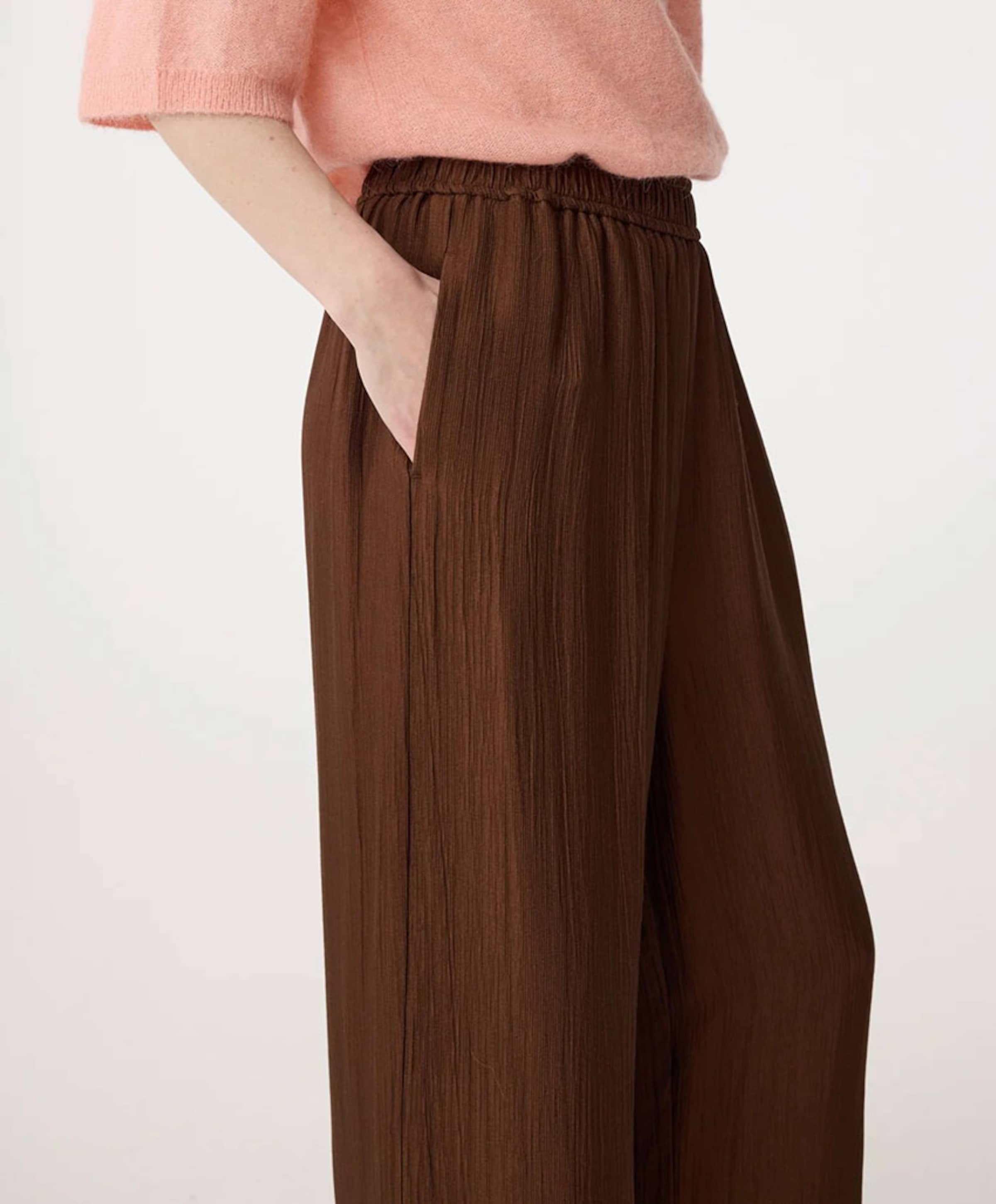 Knit-ted Janou Pants dames broek bruin