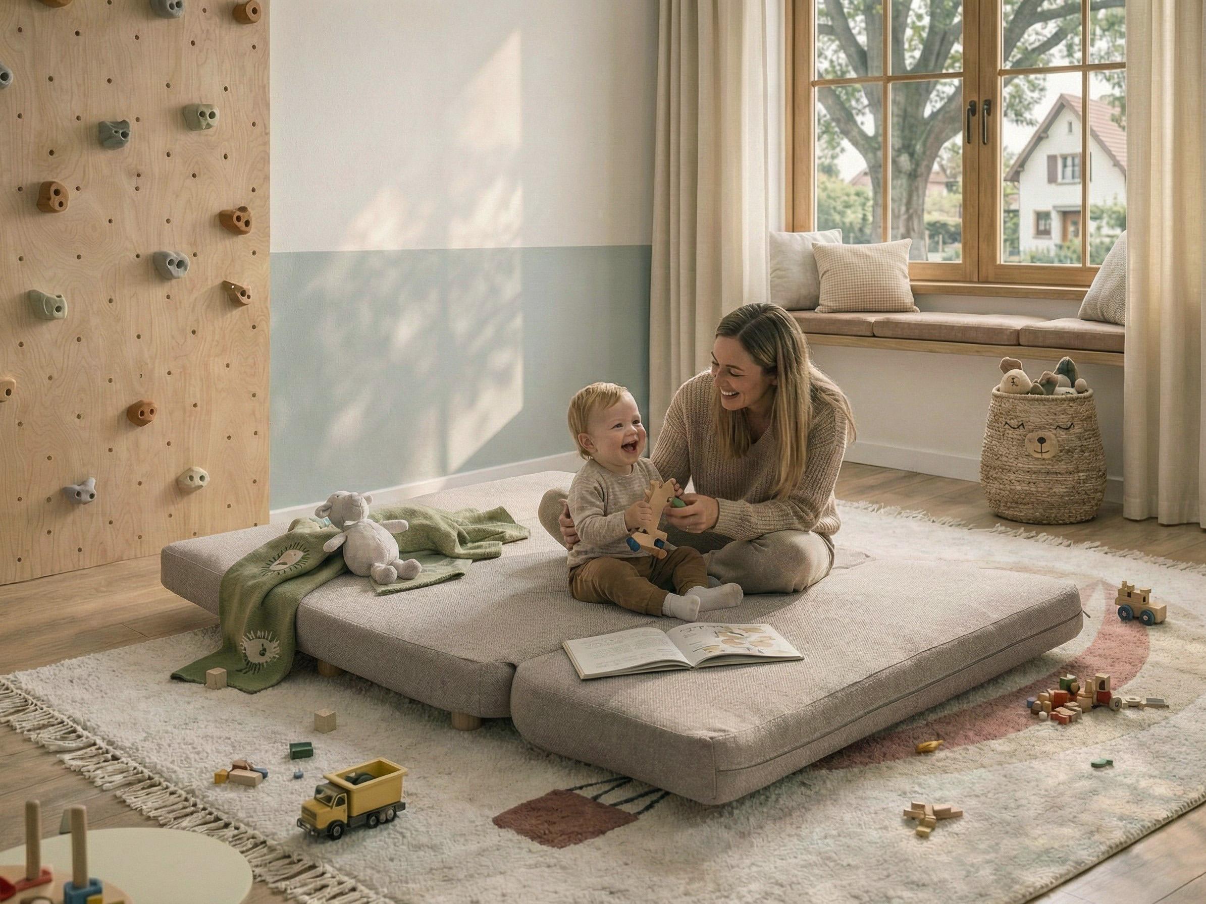 Slaapbank 2-zits ESBJERG Kunstlinnen Beige