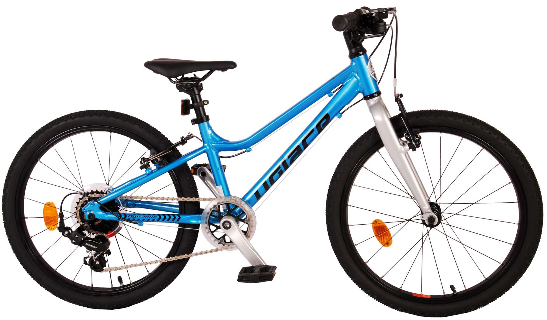 TPFSports Dynamic Kinderfahrrad - Jungen - 20 Zoll - 2 Handbremsen - 7 Gänge - Mattschwarz