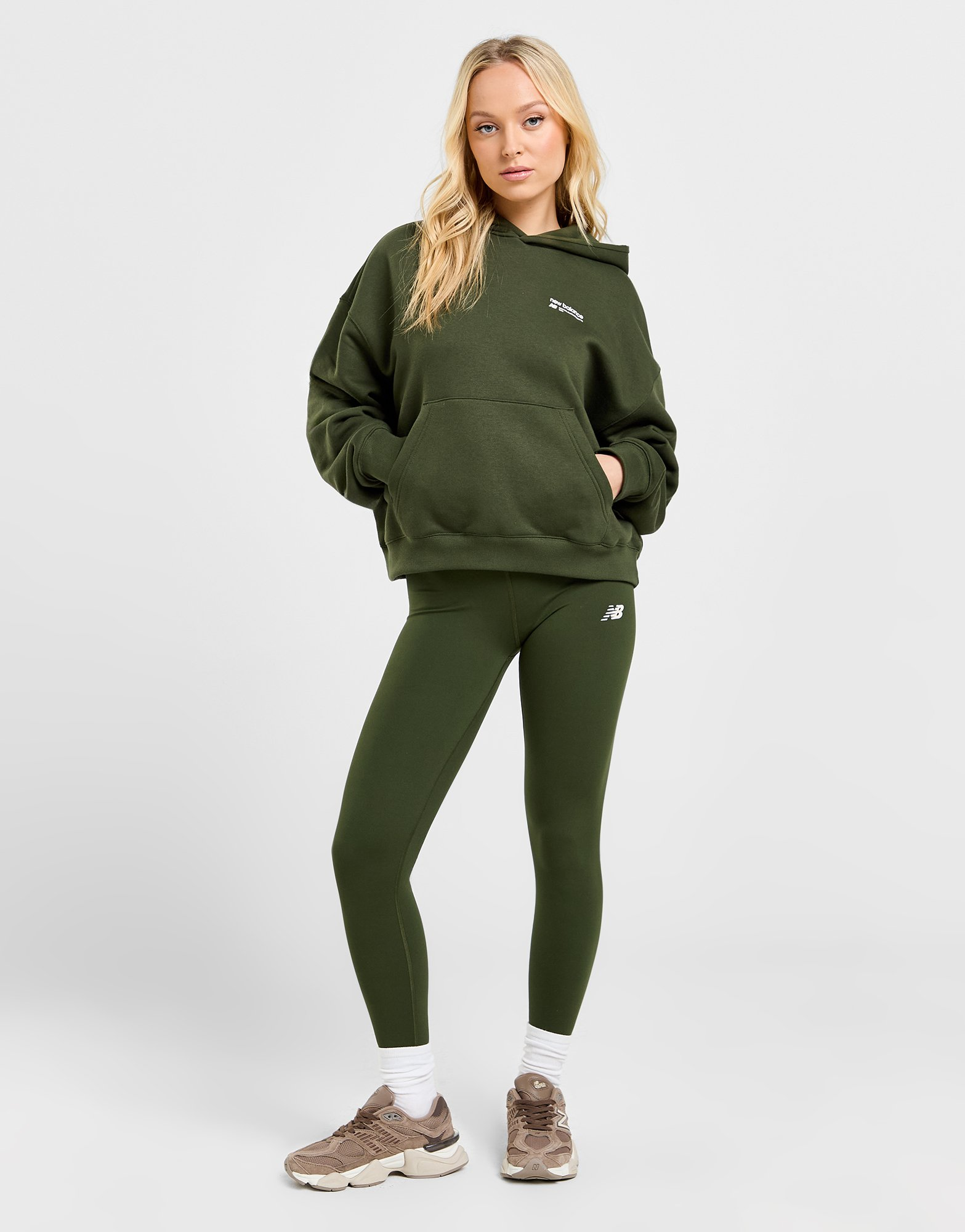 New Balance Sweat à Capuche Linear Femme