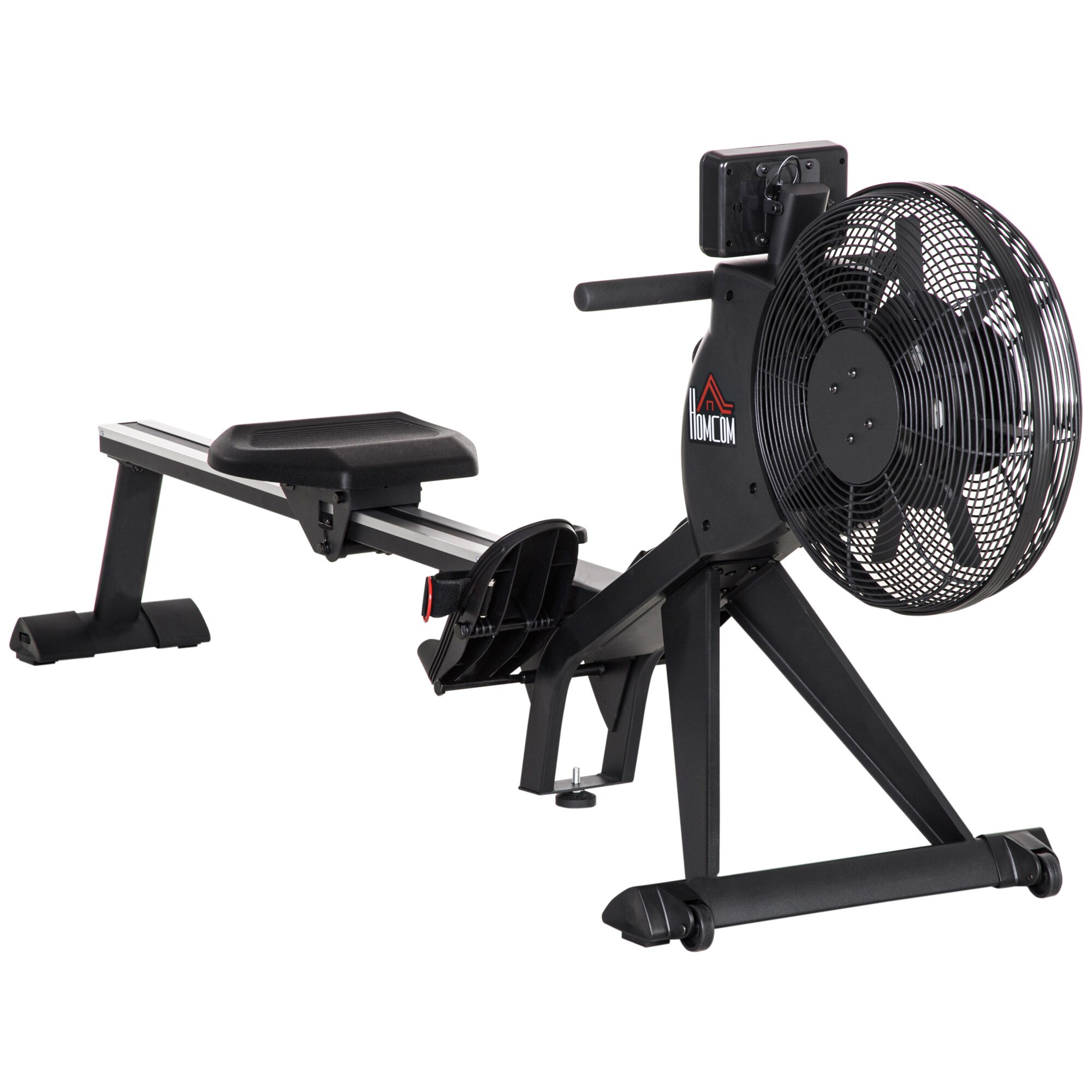 HOMCOM Rudergerät mitBildschirm schwarz 225L x 55B x 88H cm
