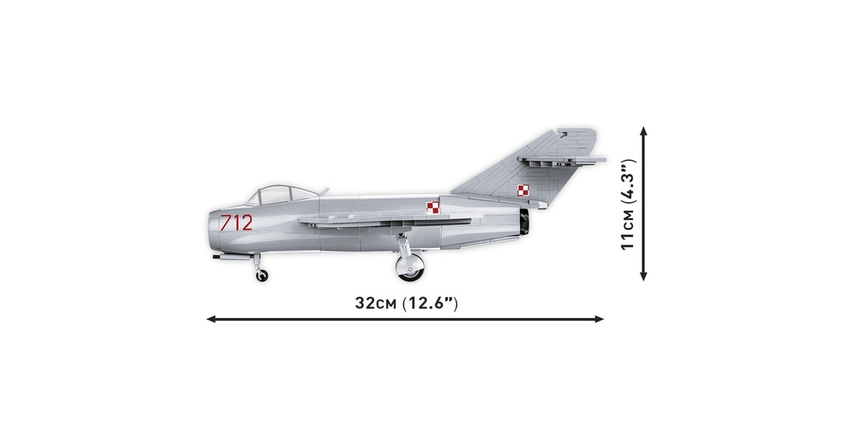 COBIHistorical Collection - Lim-1 Polish Air Force 1952 Constructiespeelgoed  (Schaal 1:32)