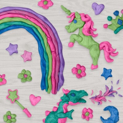 Play-Doh Glitrende Modelleire 6-Pack