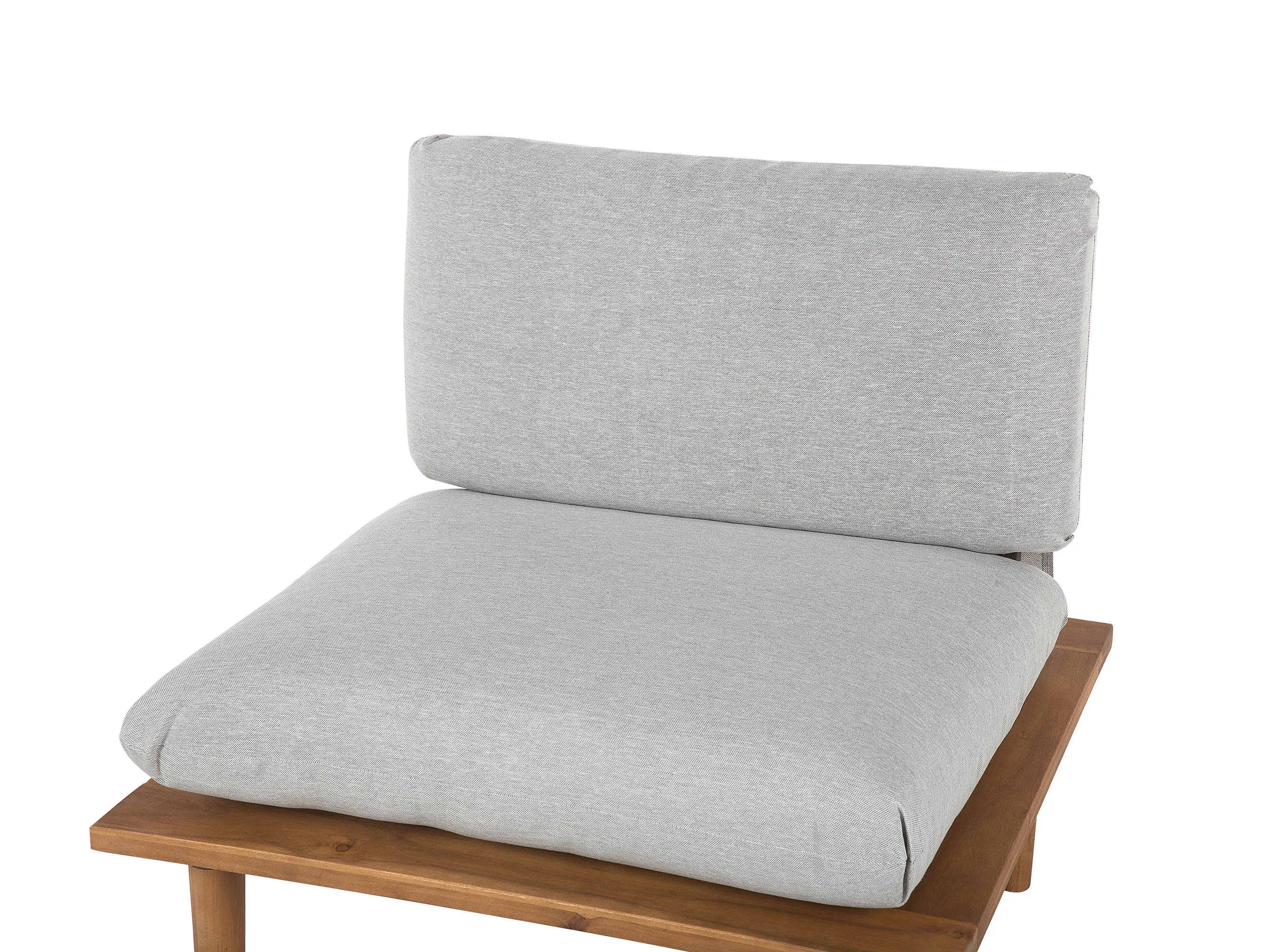 Loungeset met tafel 4-zits FRASCATI modulair Gecertificeerd acaciahout Lichtgrijs