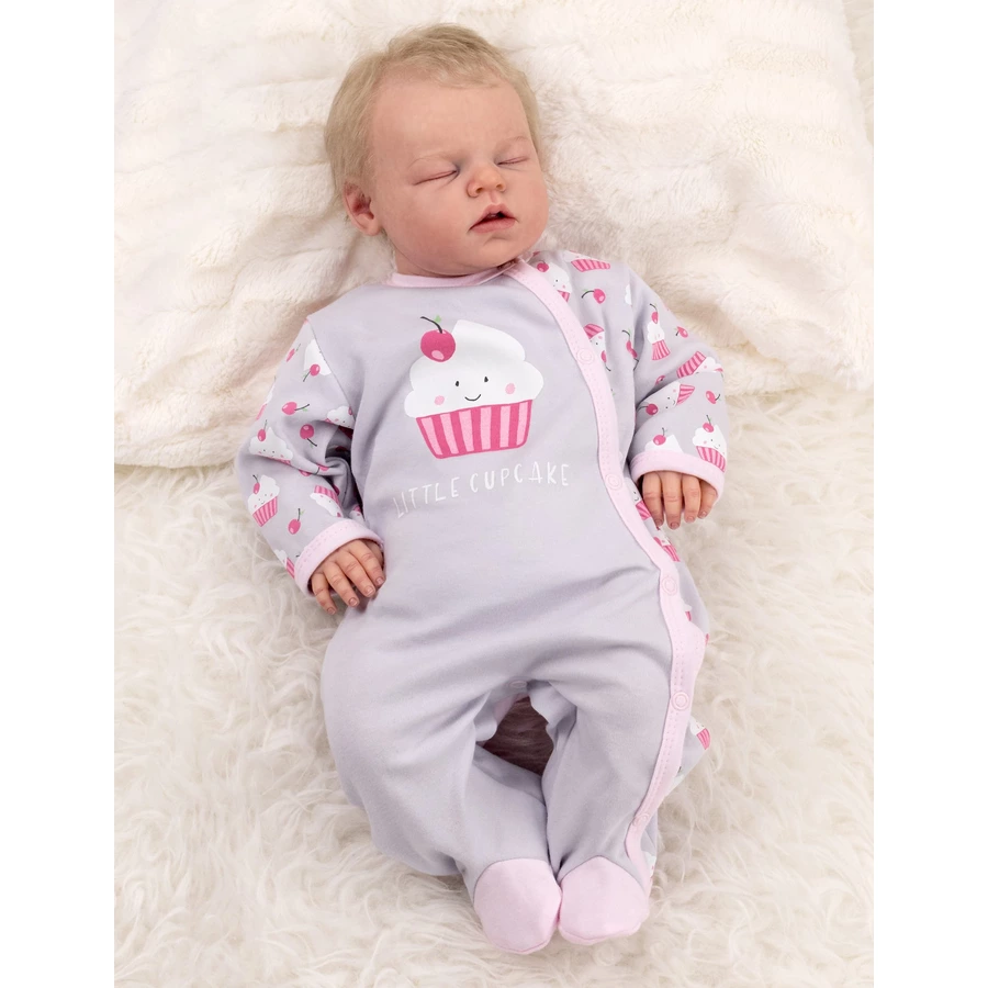 Baby Sweets Schlafanzug Little Cupcake grau rosa