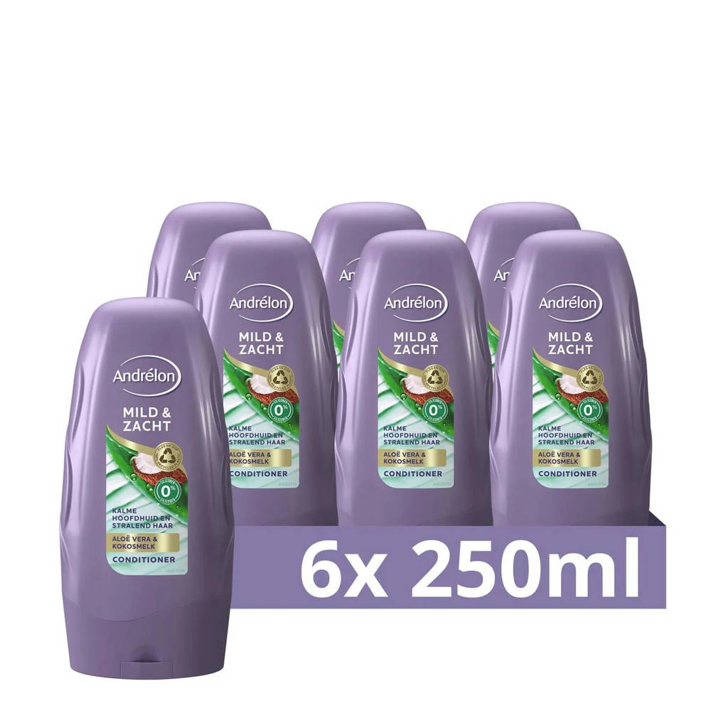 Mild & Zacht conditioner - 6 x 250 ml