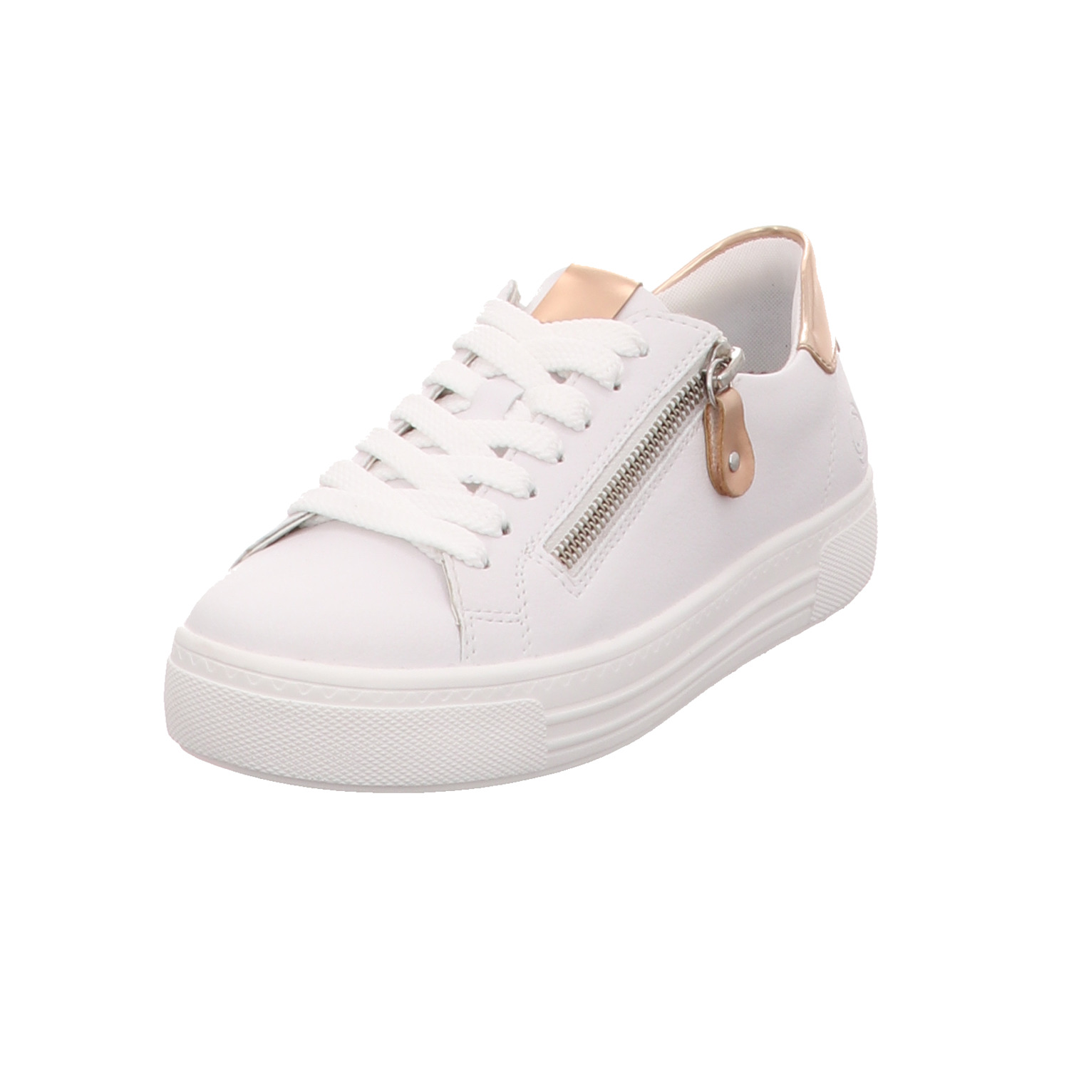 Remonte Schnürhalbschuh weiss/weiss kombi