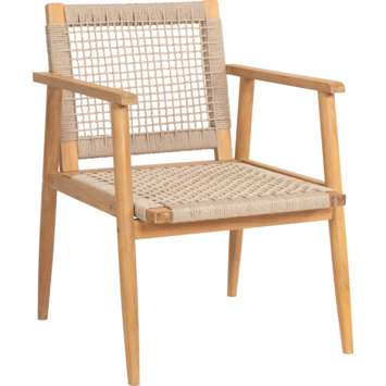 Tuinstoel Fenna light teak hout