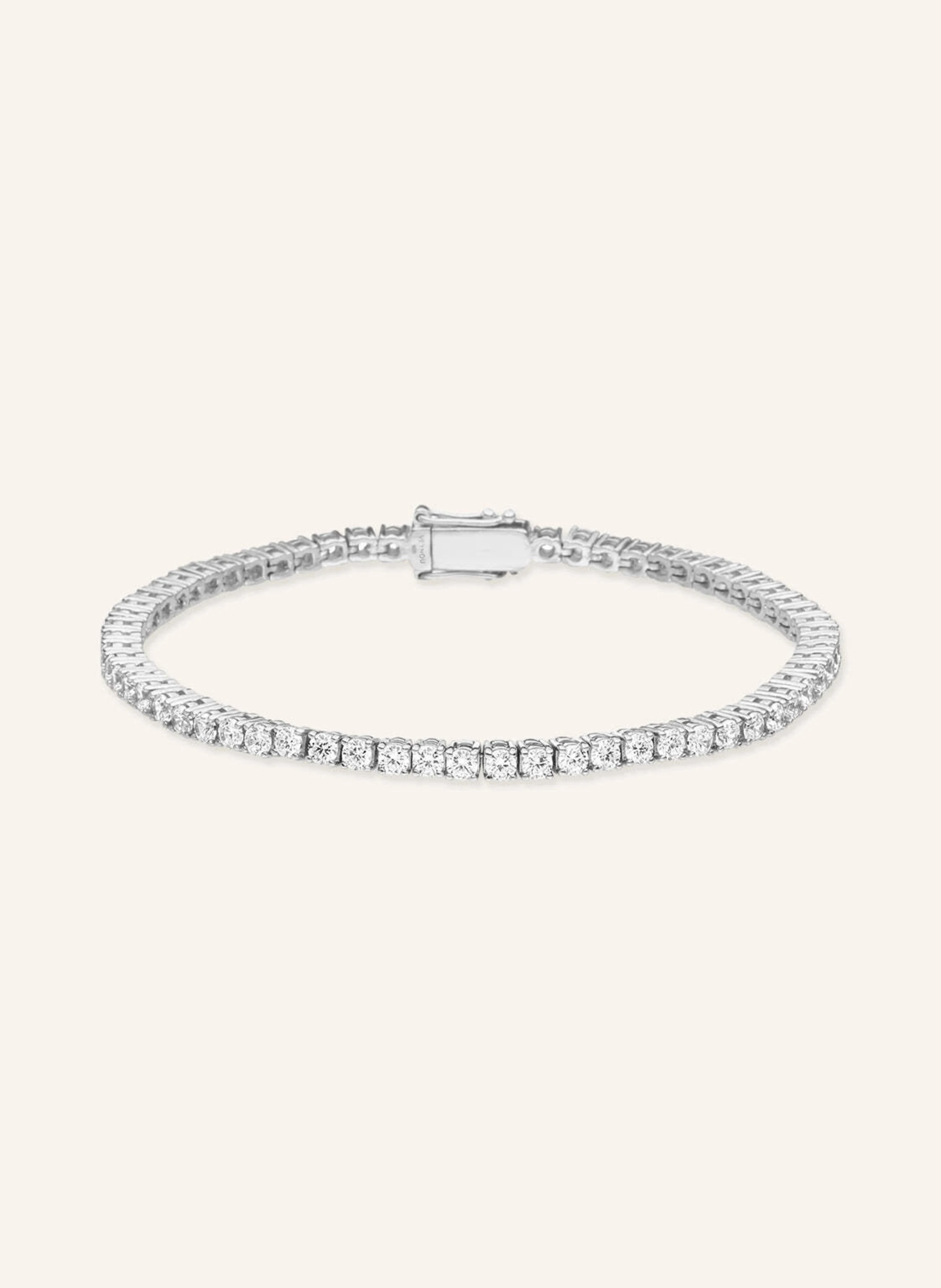 VEYNOU Armband TENNIS aus 18 Karat Weißgold mit 3,7ct. lab-grown Diamanten