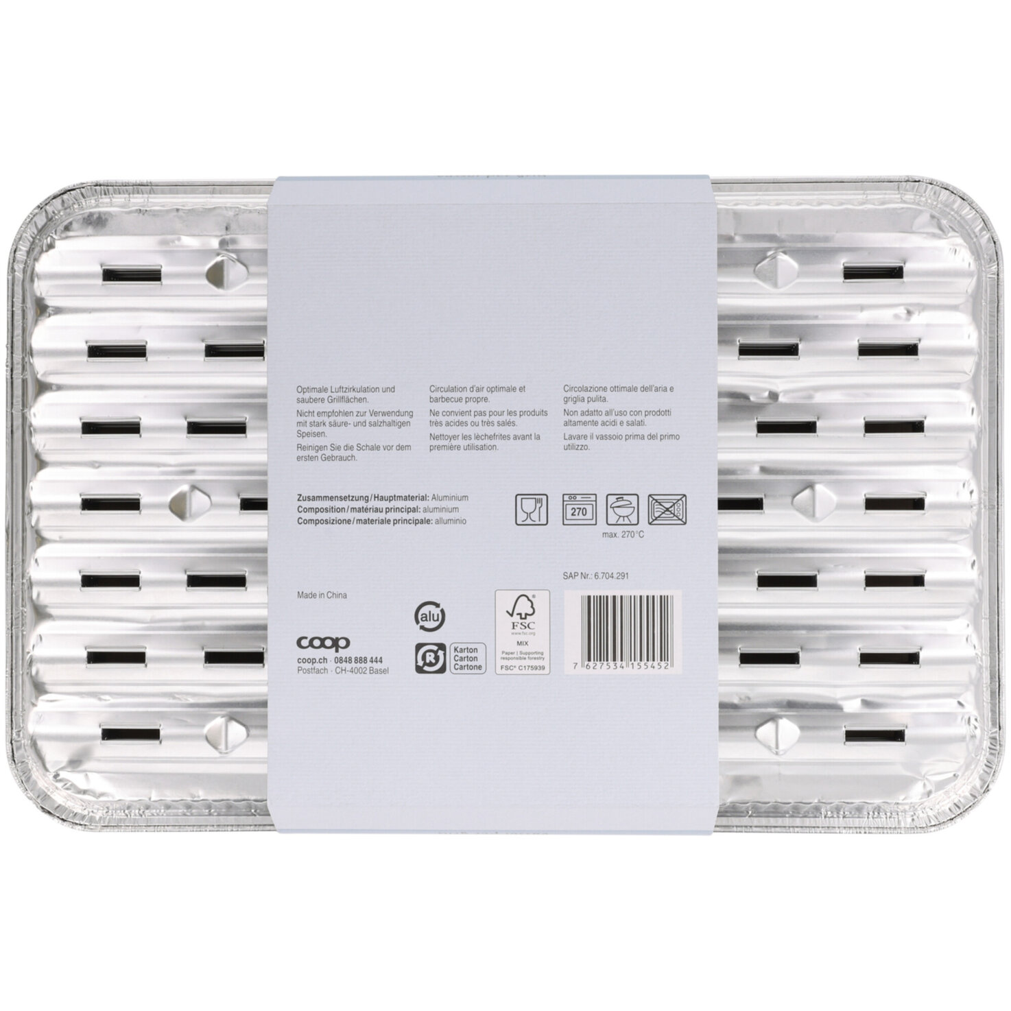 Grillschalen Alu 34cmx23cm 10 Stück