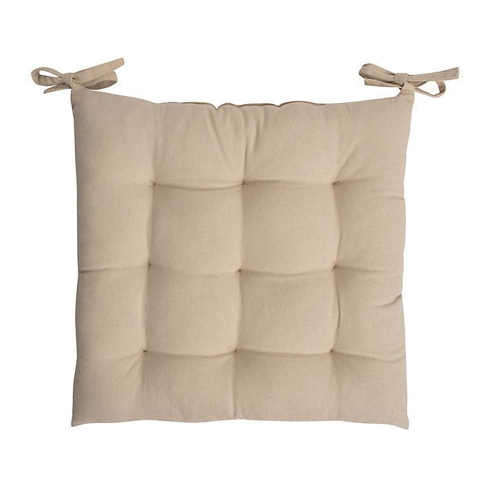 Galette de chaise Taupe JBY Creation L.38 x l.38 cm