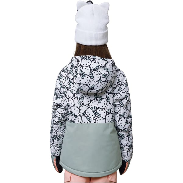 Veste snowboard 686 GIRLS ATHENA INSULATED JACKET HELLO KITTY DUSTY SAGE