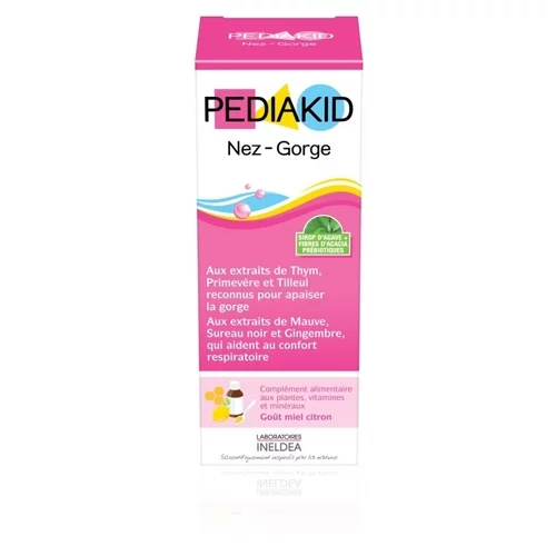Nez-Gorge - sirop goût Miel Citron Pediakid - 125ml