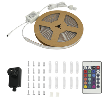 Handson Outdoor LED strip met RGB kleuren en warmwit IP44 5 meter incl. afstandsbediening