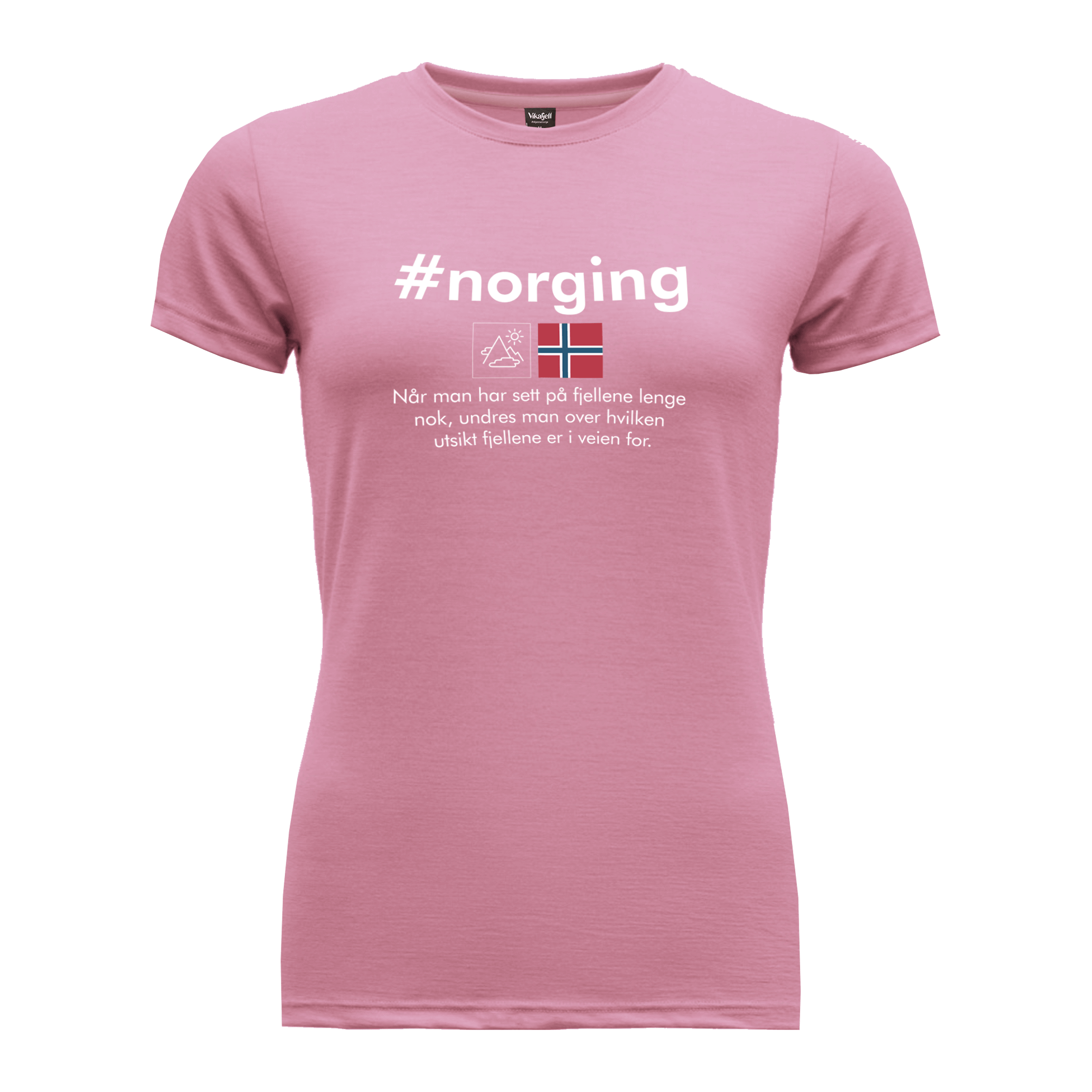 Vikafjell Morgedal #norging T-skjorte Dame - Fritid og bomull