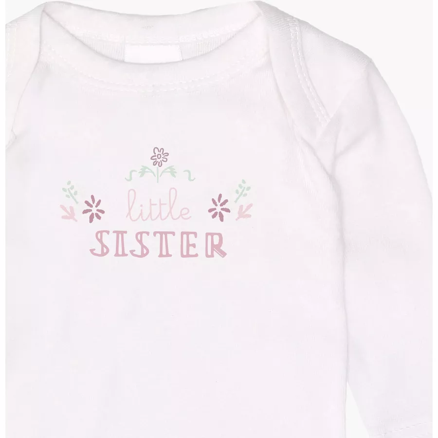 Liliput Langarmbody im 2er-Pack Mini Me  Little Sister weiß
