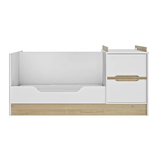 Céleste Lit compact évolutif 70x140 cm   Blanc        de               Galipette