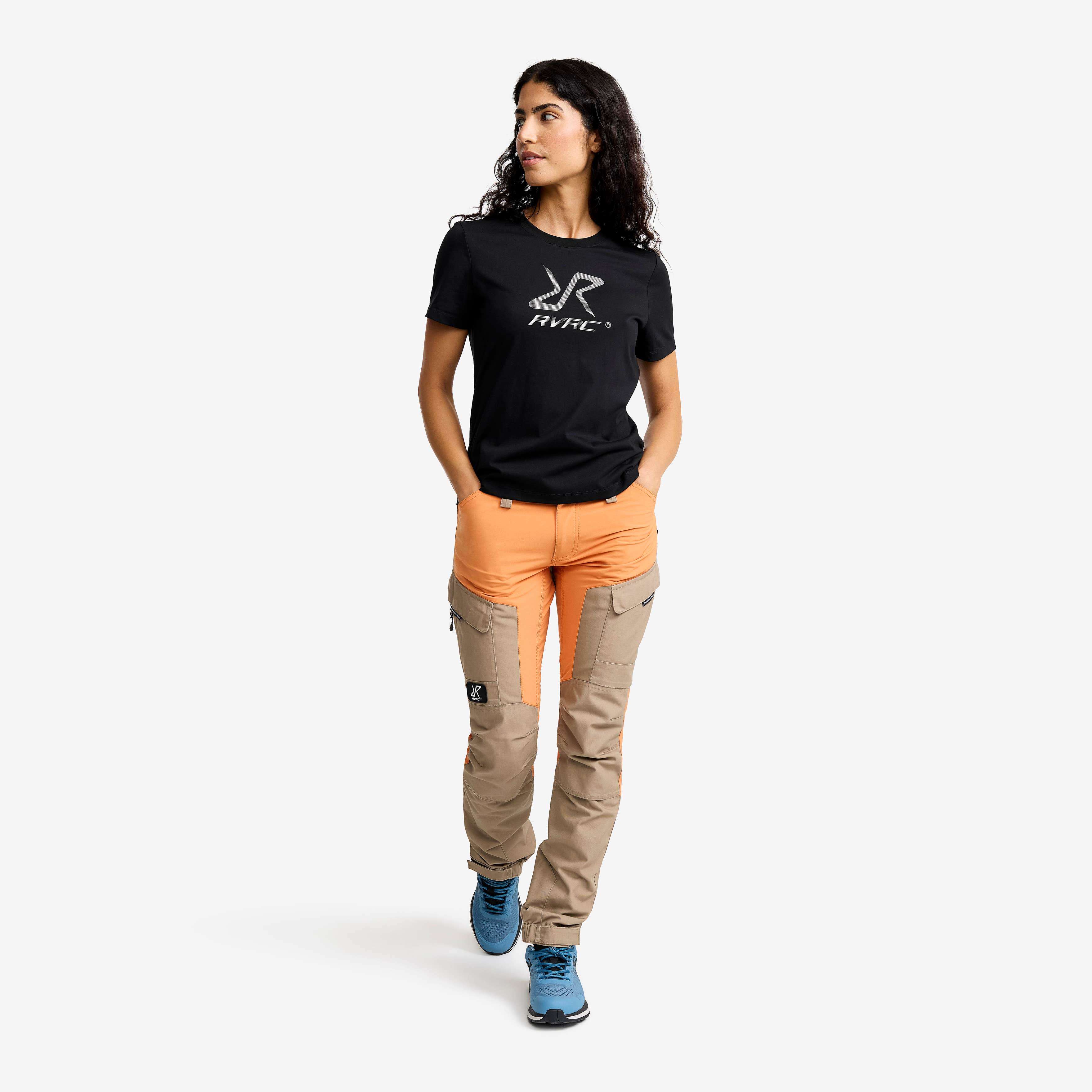 Easy Graphic Logo T-shirt Dame Black