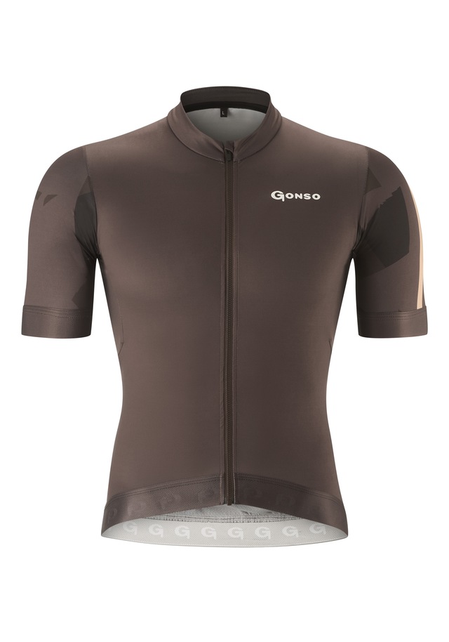 Gonso Radtrikot »TRESERO«, Herren Radshirt kurzarm, atmungsaktives Fahrradtrikot mit Rückentasche