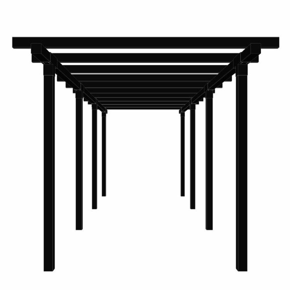 PERGOLA PLUS CUBIC DOBBEL 3 MODULER SVART