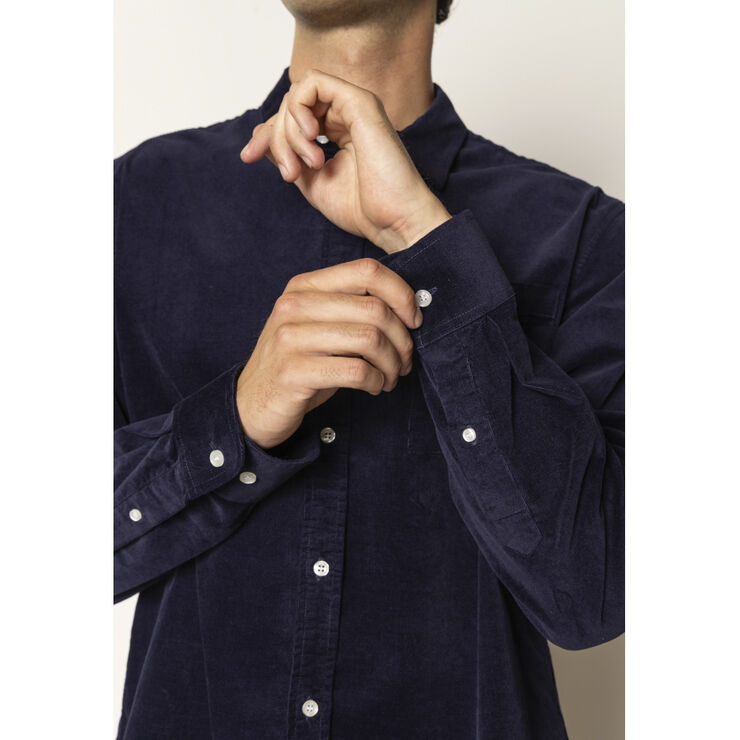 Clean Cut Copenhagen Jeppe corduroy shirt Dark navy