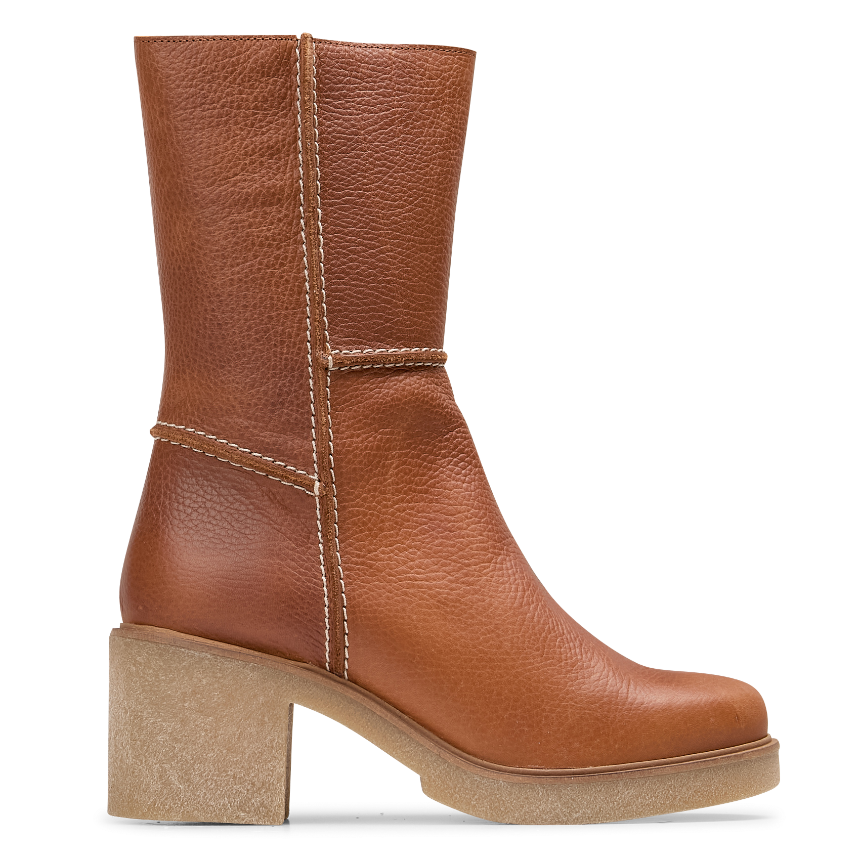 Bottines en cuir | Marron