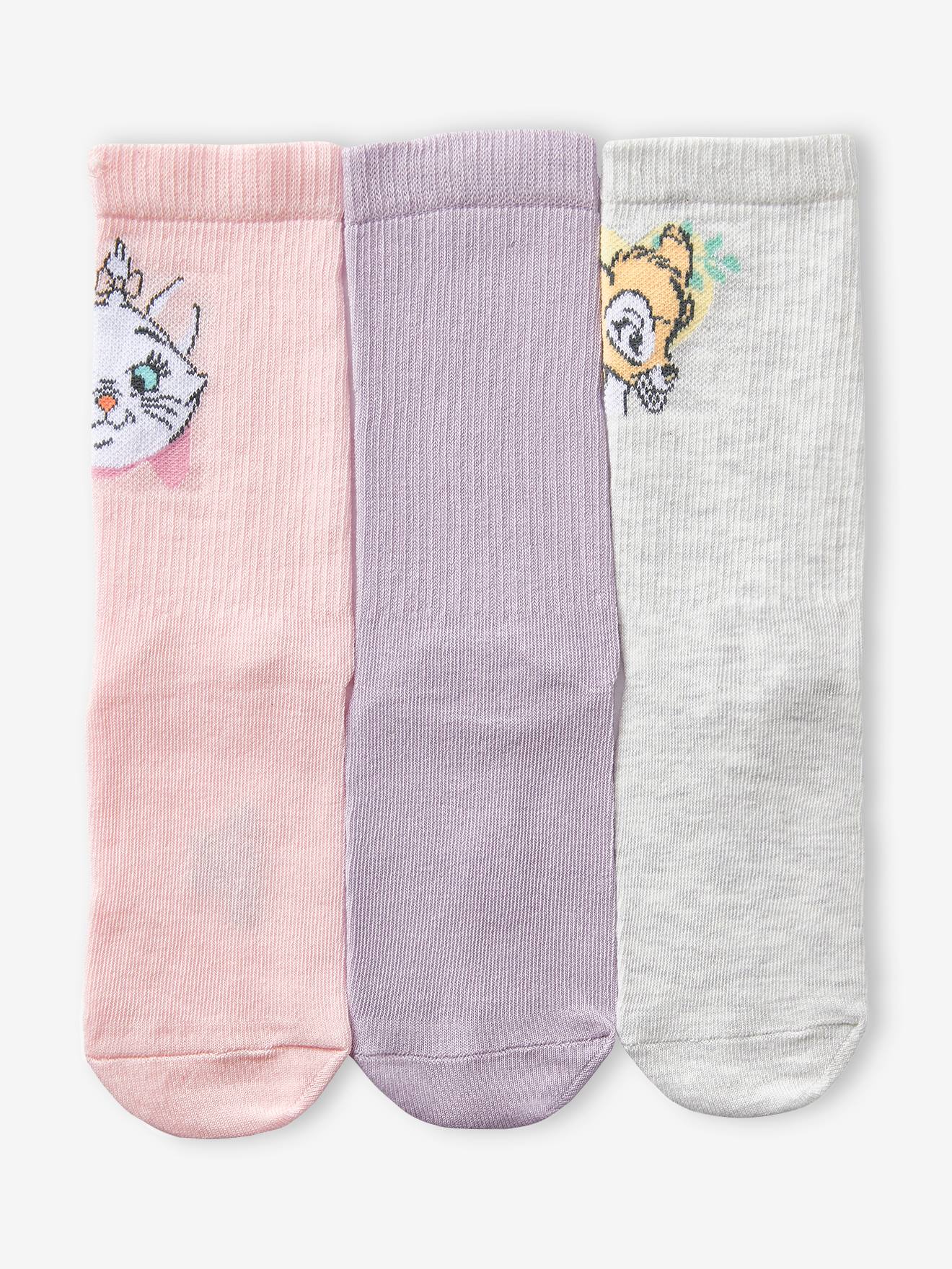 Pacote com 3 pares de meias lisas lilás da DS®