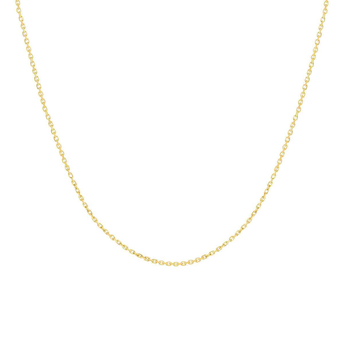 Chaîne or 375 jaune maille forçat 45 cm