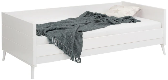 GOODproduct Jugendbett »Ellen« aus massivem Kiefernholz, in 2 verschiedenen Farben, mit Holzfüssen