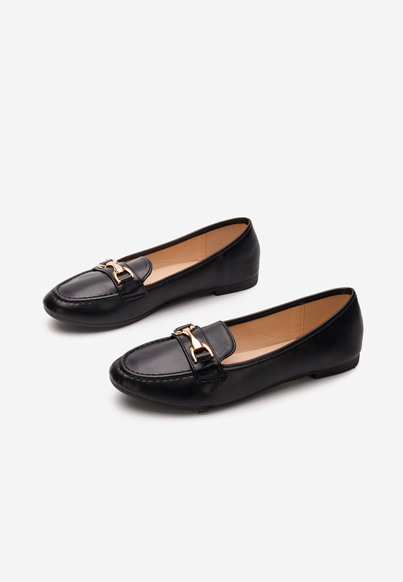 Mocassins femme noirs Merra