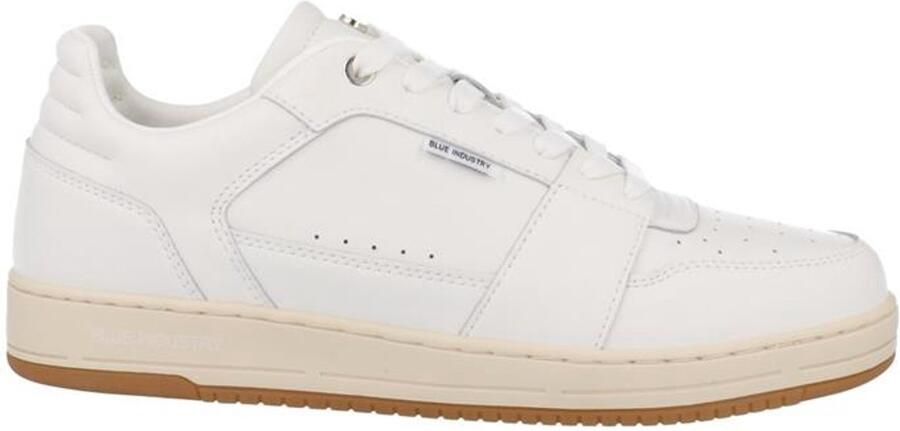 Blue Industry Sunday Cup leren sneakers wit