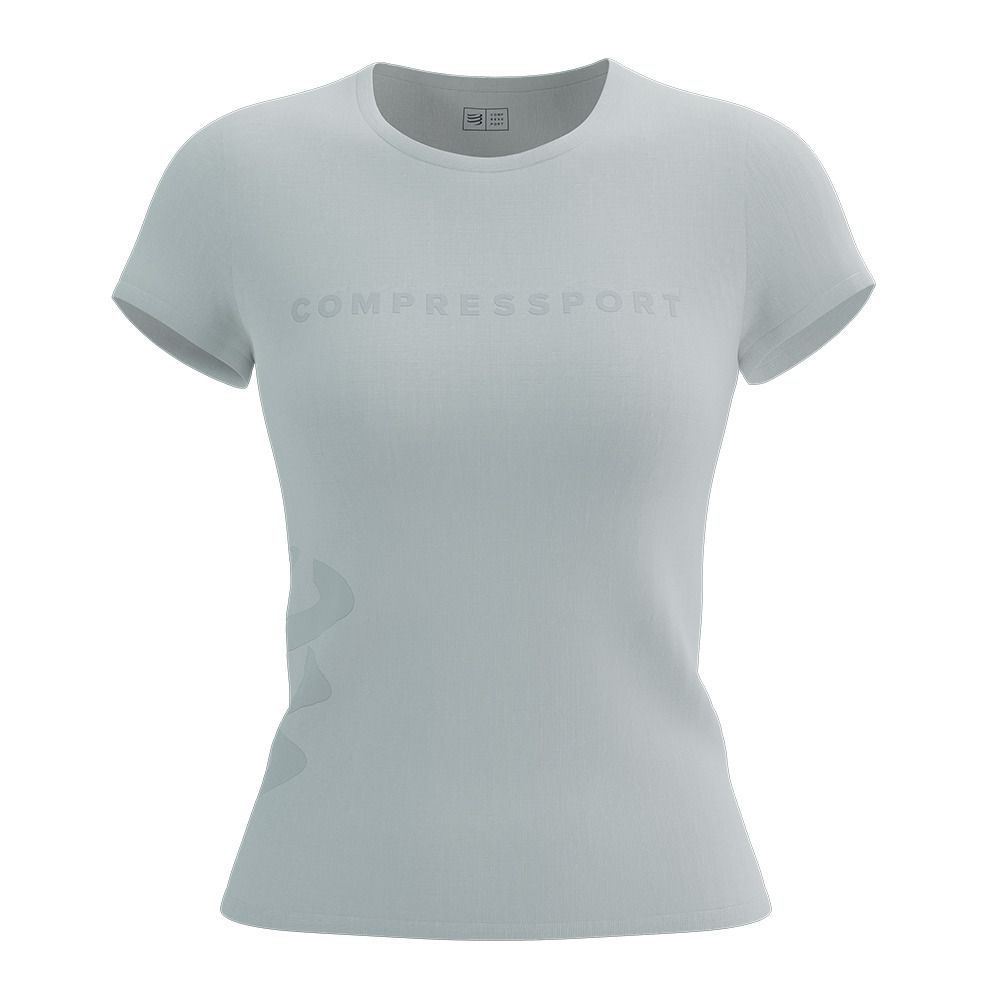 Compressport LOGO SS - Maillot Femme white