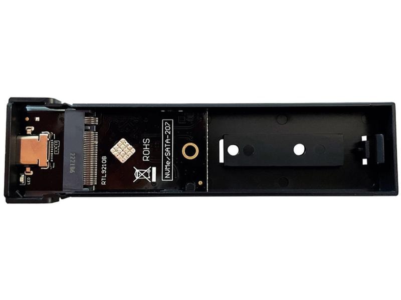 LC-Power Externes Gehäuse LC-M2-C-MULTI-3 M.2 Externes USB Typ-C Gehäuse für M.2 NVMe SSD