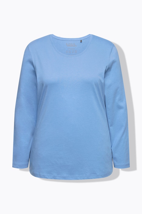 Shirt, Slim, Rundhalsausschnitt, Langarm
