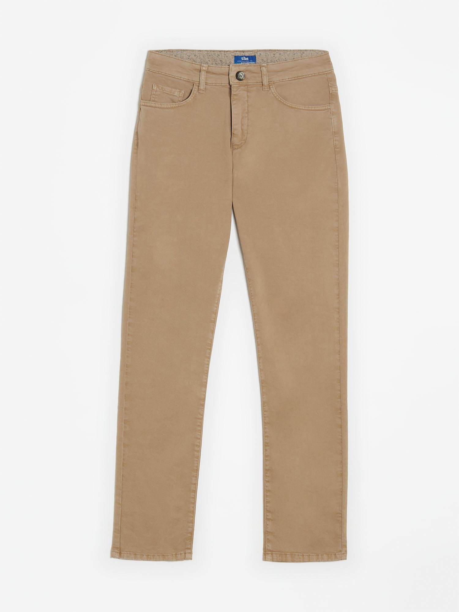 Pantalon Homme Coton Stretch Beige