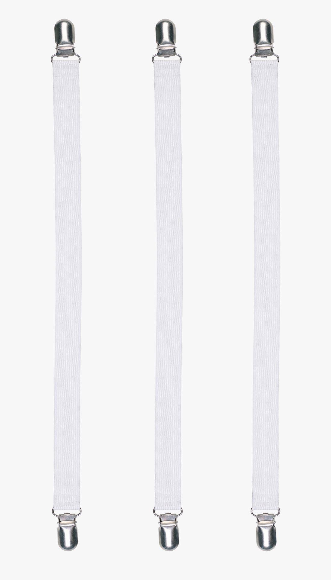 3 pk lakenstrekker hvit - 90-120 cm